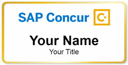 Custom name badges for Concur