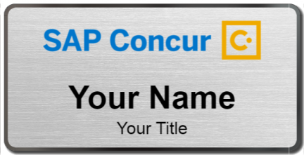 Custom name badges for Concur