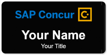 Custom name badges for Concur
