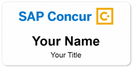 Custom name badges for Concur