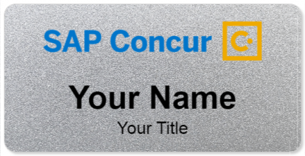 Custom name badges for Concur