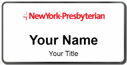 Custom name badges for NewYork Presbyterian Hospital