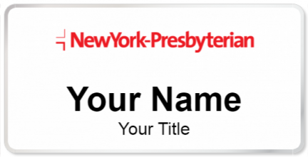 Custom name badges for NewYork Presbyterian Hospital