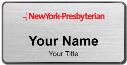 Custom name badges for NewYork Presbyterian Hospital