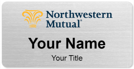 Custom name badges for Northwestern Mutual