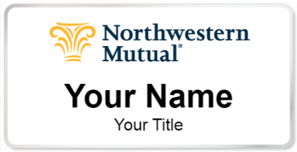 Custom name badges for Northwestern Mutual