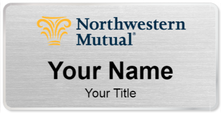 Custom name badges for Northwestern Mutual