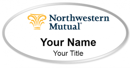 Custom name badges for Northwestern Mutual