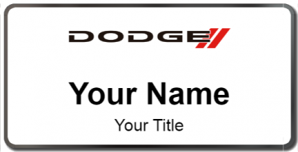 Custom name badges for Dodge