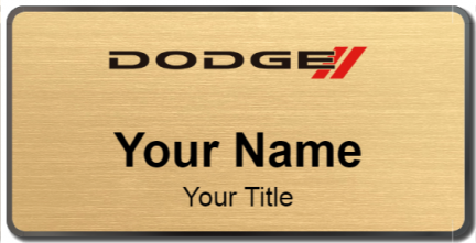 Custom name badges for Dodge