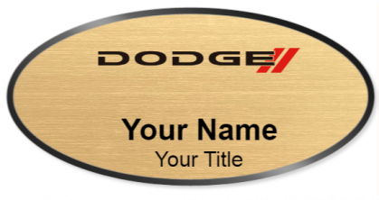 Custom name badges for Dodge