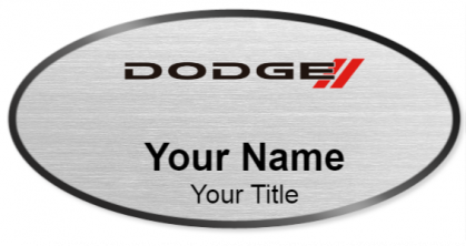 Custom name badges for Dodge