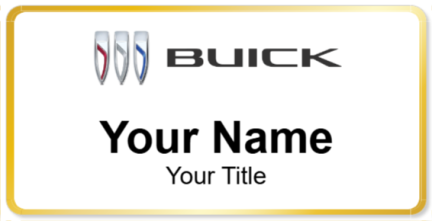 Custom name badges for Buick