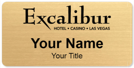 Custom name badges for Excalibur Hotel & Casino Las Vegas