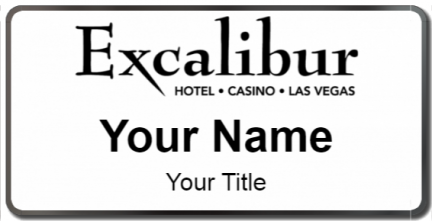 Custom name badges for Excalibur Hotel & Casino Las Vegas