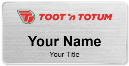 Custom name badges for Toot n Totum Food Stores