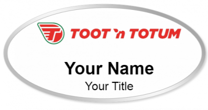 Custom name badges for Toot n Totum Food Stores