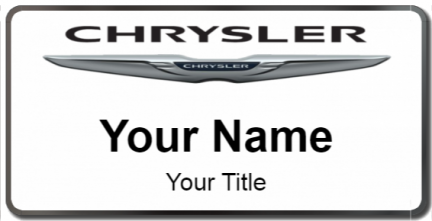 Custom name badges for Chrysler