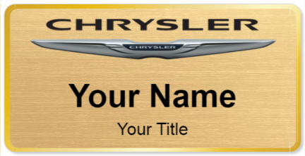 Custom name badges for Chrysler