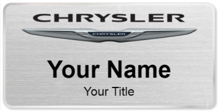 Custom name badges for Chrysler