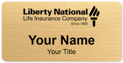 Custom name badges for Liberty National Life