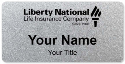 Custom name badges for Liberty National Life