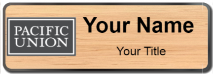 Custom name badges for Pacific Union