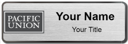 Custom name badges for Pacific Union