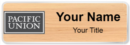 Custom name badges for Pacific Union