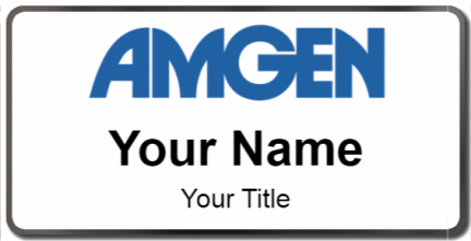 Custom name badges for Amgen