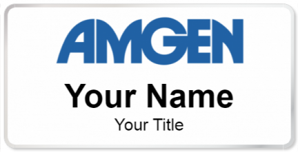 Custom name badges for Amgen
