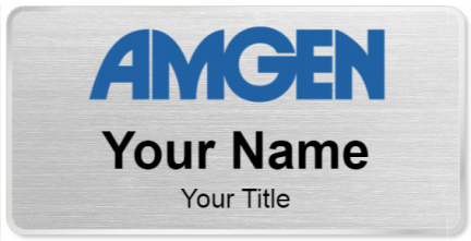 Custom name badges for Amgen