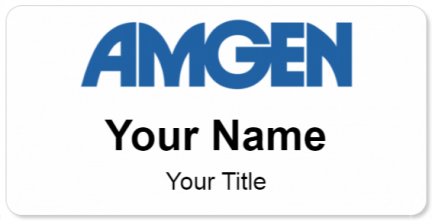 Custom name badges for Amgen