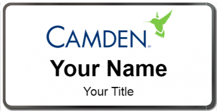 Custom name badges for Camden Property Trust