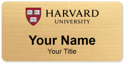 Custom name badges for Harvard University
