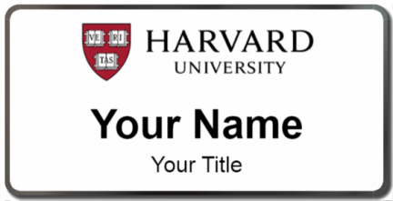 Custom name badges for Harvard University