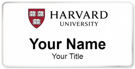Custom name badges for Harvard University