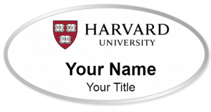 Custom name badges for Harvard University