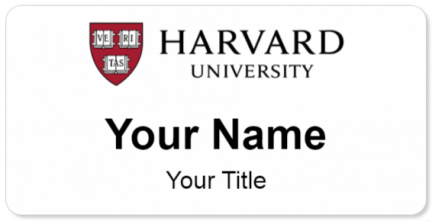 Custom name badges for Harvard University