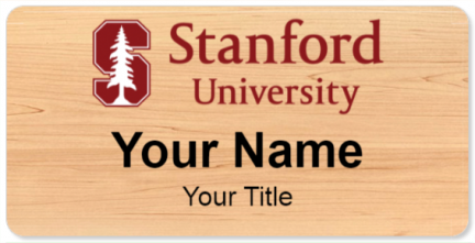 Custom name badges for Stanford University