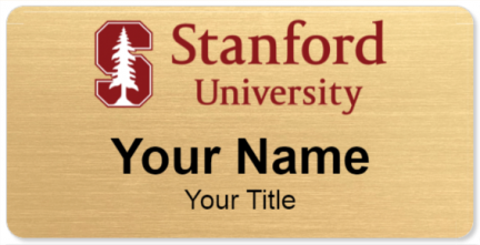 Custom name badges for Stanford University