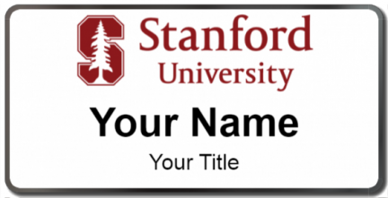 Custom name badges for Stanford University