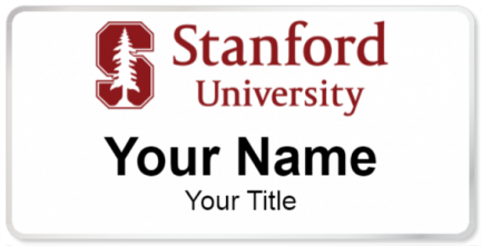 Custom name badges for Stanford University