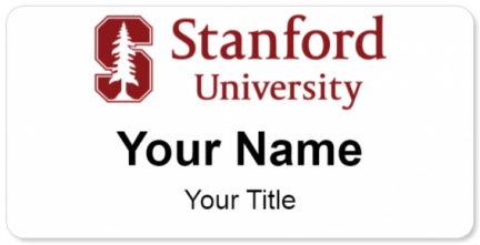 Custom name badges for Stanford University
