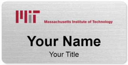 Custom name badges for Massachusetts Institute of Technology MIT