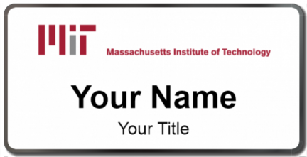 Custom name badges for Massachusetts Institute of Technology MIT