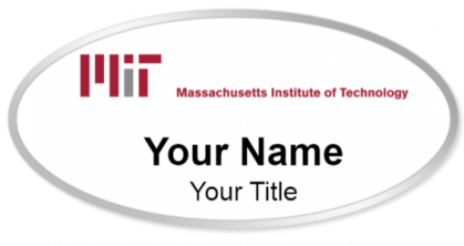 Custom name badges for Massachusetts Institute of Technology MIT