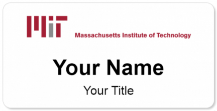 Custom name badges for Massachusetts Institute of Technology MIT
