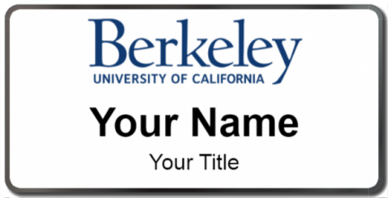 Custom name badges for Berkeley University of California