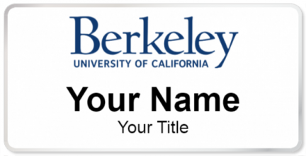 Custom name badges for Berkeley University of California